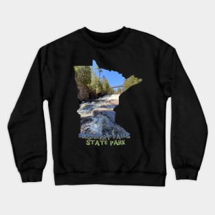 Minnesota State Outline (Gooseberry Falls State Park) Crewneck Sweatshirt